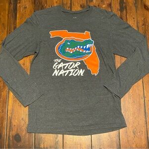 Gator Nation Woman’s Gray Longsleeve Shirt Size M